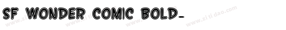 SF Wonder Comic Bold字体转换